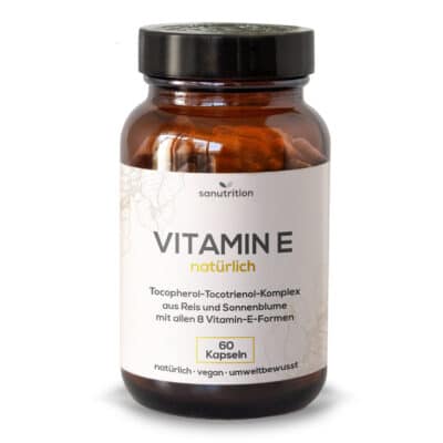 Hochwertige Vitamin E Kapseln in Öl von Sanutrition kaufen