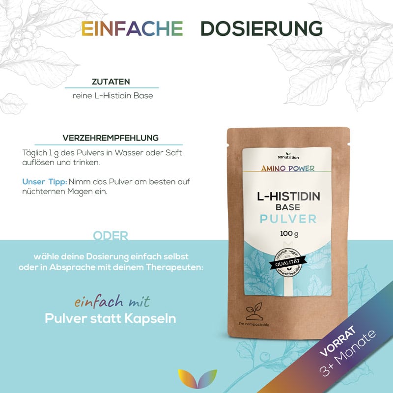 Inhalt von L-Histidin Base