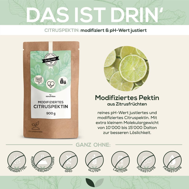 Wirkung von Sanutrition modifiziertes Citruspektin